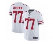 Youth Nike San Francisco 49ers #77 Trent Brown Vapor Untouchable Limited White NFL Jersey