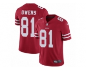 Youth Nike San Francisco 49ers #81 Terrell Owens Vapor Untouchable Limited Red Team Color NFL Jersey
