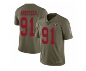 Youth Nike San Francisco 49ers #91 Arik Armstead Limited Olive 2017 Salute to Service NFL Jersey