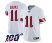 Youth San Francisco 49ers #11 Marquise Goodwin Limited White Rush Vapor Untouchable 100th Season Football Jersey