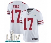 Youth San Francisco 49ers #17 Jalen Hurd White Vapor Untouchable Limited Player Super Bowl LIV Bound Football Jersey