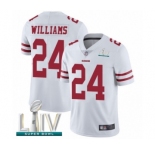 Youth San Francisco 49ers #24 K'Waun Williams White Vapor Untouchable Limited Player Super Bowl LIV Bound Football Jersey