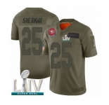 Youth San Francisco 49ers #25 Richard Sherman Limited Olive 2019 Salute to Service Super Bowl LIV Bound Football Jersey