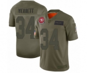 Youth San Francisco 49ers #27 Jason Verrett Limited Camo 2019 Salute to Service Football Jersey