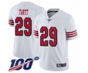 Youth San Francisco 49ers #29 Jaquiski Tartt Limited White Rush Vapor Untouchable 100th Season Football Jersey