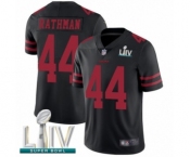 Youth San Francisco 49ers #44 Tom Rathman Black Vapor Untouchable Limited Player Super Bowl LIV Bound Football Jersey