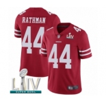 Youth San Francisco 49ers #44 Tom Rathman Red Team Color Vapor Untouchable Limited Player Super Bowl LIV Bound Football Jersey