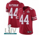 Youth San Francisco 49ers #44 Tom Rathman Red Team Color Vapor Untouchable Limited Player Super Bowl LIV Bound Football Jersey