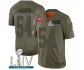 Youth San Francisco 49ers #54 Fred Warner Limited Olive 2019 Salute to Service Super Bowl LIV Bound Football Jersey