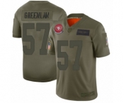 Youth San Francisco 49ers #57 Dre Greenlaw Limited Camo 2019 Salute to Service Football Jersey