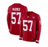 Youth San Francisco 49ers #57 Dre Greenlaw Limited Red Therma Long Sleeve Football Jersey