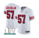 Youth San Francisco 49ers #57 Dre Greenlaw Limited White Rush Vapor Untouchable Super Bowl LIV Bound Football Jersey