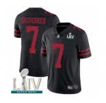 Youth San Francisco 49ers #7 Colin Kaepernick Black Vapor Untouchable Limited Player Super Bowl LIV Bound Football Jersey