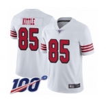 Youth San Francisco 49ers #85 George Kittle Limited White Rush Vapor Untouchable 100th Season Football Jersey
