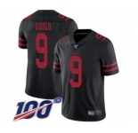 Youth San Francisco 49ers #9 Robbie Gould Black Vapor Untouchable Limited Player 100th Season Football Jersey