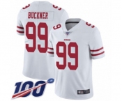 Youth San Francisco 49ers #99 DeForest Buckner White Vapor Untouchable Limited Player 100th Season Football Jersey