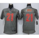 nike youth nfl jerseys san francisco 49ers #21 bush grey[Elite vapor][bush]