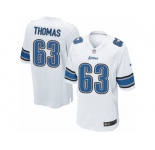 Men's Nike Detroit Lions #63 Brandon Thomas Game White NFL Jersey
