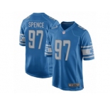 Men's Nike Detroit Lions #97 Akeem Spence Game Light Blue Team Color NFL Jersey