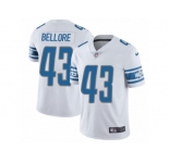 Men Nike Detroit Lions #43 Nick Bellore Elite White NFL Jersey