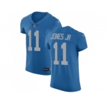 Nike Detroit Lions #11 Marvin Jones Jr Blue Throwback Men Stitched NFL Vapor Untouchable Elite Jersey