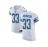 Nike Detroit Lions #33 Kerryon Johnson White Men Stitched NFL Vapor Untouchable Elite Jersey