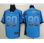 nike nfl jerseys detroit lions #90 ndamukong suh blue[Elite drift fashion]