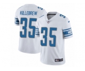Men Nike Detroit Lions #35 Miles Killebrew White Vapor Untouchable Limited Player NFL Jersey