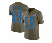 Men Nike Detroit Lions #59 Tahir Whitehead Limited Olive 2017 Salute to Service NFL Jersey
