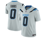 Men's Detroit Lions #0 Jahmyr Gibbs Silver 2026 F.U.S.E. Rivalries Collection Limited Football Stitched Jersey