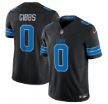 Men's Detroit Lions #0 Jahymr Gibbs Black 2025 F.U.S.E. Vapor Limited Football Stitched Jersey