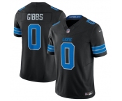Men's Detroit Lions #0 Jahymr Gibbs Black 2025 F.U.S.E. Vapor Limited Football Stitched Jersey