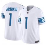 Men's Detroit Lions #1 Terrion Arnold White 2024 Draft F.U.S.E. Vapor Untouchable Limited Football Stitched Jersey
