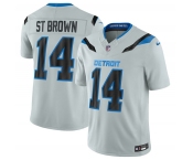 Men's Detroit Lions #14 Amon-Ra St. Brown Silver 2026 F.U.S.E. Rivalries Collection Limited Football Stitched Jersey