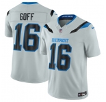 Men's Detroit Lions #16 Jared Goff Silver 2026 F.U.S.E. Rivalries Collection Limited Football Stitched Jersey