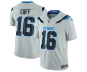 Men's Detroit Lions #16 Jared Goff Silver 2026 F.U.S.E. Rivalries Collection Limited Football Stitched Jersey