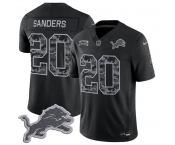 Men's Detroit Lions #20 Barry Sanders Black F.U.S.E. 2026 Salute to Service Limited Football Stitched Jersey