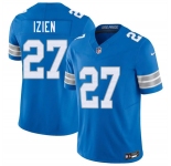 Men's Detroit Lions #27 Christian Izien Blue 2026 F.U.S.E. Vapor Limited Football Stitched Game Jersey