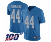 Men's Detroit Lions #44 Jalen Reeves-Maybin Blue Alternate Vapor Untouchable Limited Player 100th Season Football Jersey