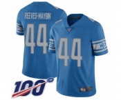 Men's Detroit Lions #44 Jalen Reeves-Maybin Blue Team Color Vapor Untouchable Limited Player 100th Season Football Jersey