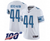 Men's Detroit Lions #44 Jalen Reeves-Maybin White Vapor Untouchable Limited Player 100th Season Football Jersey