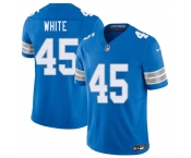 Men's Detroit Lions #45 Devin White Blue 2026 F.U.S.E. Vapor Limited Football Stitched Jersey