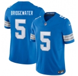 Men's Detroit Lions #5 Teddy Bridgewater Blue 2026 F.U.S.E. Vapor Limited Football Stitched Game Jersey