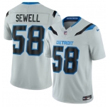 Men's Detroit Lions #58 Penei Sewell Silver 2026 F.U.S.E. Rivalries Collection Limited Football Stitched Jersey