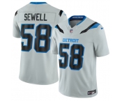 Men's Detroit Lions #58 Penei Sewell Silver 2026 F.U.S.E. Rivalries Collection Limited Football Stitched Jersey
