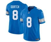 Men's Detroit Lions #8 Greg Dortch Blue 2026 F.U.S.E. Vapor Limited Football Stitched Game Jersey