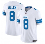 Men's Detroit Lions #8 Kyle Allen White 2025 F.U.S.E. Vapor Limited Football Stitched Jersey