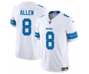 Men's Detroit Lions #8 Kyle Allen White 2025 F.U.S.E. Vapor Limited Football Stitched Jersey