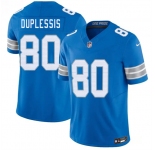 Men's Detroit Lions #80 Kyre Duplessis Blue 2026 F.U.S.E. Vapor Limited Football Stitched Jersey