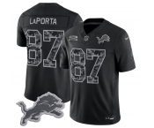 Men's Detroit Lions #87 Sam LaPorta Black F.U.S.E. 2026 Salute to Service Limited Football Stitched Jersey